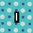 A static image with a teal background patterned with alternating light blue and dark blue polka dots, featuring bold black-outlined white text reading "I Love Polka Spots!".