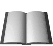 Animated sequence of open book icons on shelves, showing page-turning motion across three of four icons each