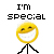 Pixelated image split into two sections with text and stylized faces, one yellow smiling face on left, red angry face on right.