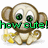 Pixelated monkey icon with green eyes and yellow hands, displaying 'How cute!' text on left frame.