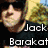 Four display a person with changing poses and backgrounds, each showing 'Jack Barakat' text