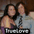 six distinct buddy icon images featuring romantic and celestial themes with text overlays