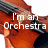 A violin's neck and scroll with overlaid text reading "I'm an Orchestra" in the top-left, "Star And" in the top-right, and "You're Jealous" in the bottom-left.
