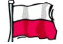 Static pixelated image of a flag with horizontal white and red stripes mounted on a pole, displayed against a plain background.