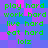 Pixelated green text on a blue-purple background with repeated phrases and 'lolz' in the center