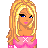 Pixel art contact sheet showing three frames of a blonde female character in pink and green attire with text elements reading "got all them," "*boys*", and "lookin" alongside the name "Hottie".