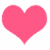 Four solid-colored heart shapes arranged in a on white background, each with distinct hue and saturation
