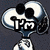 Pixelated cartoon character with large white eyes and black pupils, wearing a blue and white outfit, with text reading "I'm" on the left and "Mr.Cool" on the right.