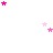 A white background with scattered pink and light pink star shapes in various sizes, some clustered together.