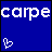 A 3x2 contact sheet of six animated frames showing a blue background with white pixelated text and heart symbols evolving across frames.