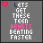 Animated contact sheet of 25 sampled frames showing a pixel art icon with text "LET'S GET THESE TEEN HEARTS BEATING FASTER" and small pink hearts, each frame displaying different color variations for the words "TEEN" and "HEARTS".