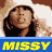 Animated contact sheet of Missy Elliott with varying facial expressions and poses, featuring repeated "MISSY" text on blue banners between frames.