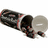 A pixelated image shows a cylindrical object with red and white stripes on the left, next to a gray circular shape. Red text reads "maura + adam <3" on the right.