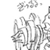 Static 50x50 pixel AIM buddy icon showing a grayscale stick figure with multiple limbs and abstract shapes, likely from Disgaea fandom, rendered in low-resolution dithering on white background.