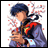 A pixelated anime-style character with blue hair and a red-and-blue outfit holding an object, next to "Anime IM" text on black background.