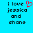 Pixelated text on cyan background with red heart symbol replacing 'love' in left ; identical static right