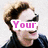 six shows a person with curly brown hair and dark sunglasses, wearing a black jacket against a light background. Text overlays change across the