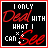 Four- of black-background icons with red borders, each displaying 'I ONLY Deal WITH WHAT I CAN See' text where 'Deal' and 'See' alternate between red and white pixelated styles
