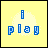A 3x2 contact sheet of pixel art frames showing a musical animation sequence with text and guitar imagery on yellow and blue backgrounds.
