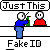 Pixelated cartoon scene with two figures at a counter, one offering green bottles while text bubbles change above them.