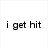 Static image with text and two cars on grass; top-left reads 'i get hit', top-right reads 'by parked cars.'