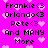 Pixelated text lists names and 'And MANY More' on a bright pink background with scattered light pink hearts, displayed in two identical vertical