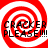 Four identical red and white spiral patterns with black text reading "CRACKER PLEASE!!!" overlaid on each quadrant.