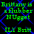 Green pixelated text on black background with blue diamond lattice pattern, repeated in four identical quadrants.