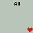 Pixelated red heart icon with two smaller pink hearts on a light gray background, surrounded by black text reading "All" in four corners.