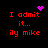 Red pixelated text on black background with purple heart and starburst animations above the top-left and top-right sections.