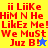 Red pixelated text on colored backgrounds with a blue star and yellow star in different frames.