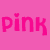 A 50x50 pixel animated contact sheet showing two frames of a pink-themed text animation with heart accents on the 'i' letters, displayed side-by-side in a split background layout.