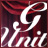 Pixelated static icon with abstract white shapes on a dark red background, featuring curved lines and angular forms that suggest stylized motion or symbolic representation.