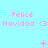 Light blue background with pink text 'Felice Navidad <3' repeated across three , each containing three identical text blocks with varying animation symbols below