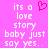 Pixelated text on a pink background with one version showing a red heart symbol replacing the word 'love' in the phrase.
