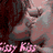 Animated icon shows a person in close-up with hands near face, text overlays reading 'Kiss Kiss' and 'Always&Forever', date stamp visible.