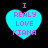 Four cyan heart-shaped icons with pink text "I REALLY LOVE KIANA" on black background, two showing pixelated edges and two smooth.