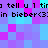 Pixelated text repeats across a of cyan and magenta squares with black lettering