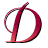 Animated contact sheet of a stylized red letter D icon with swirling motion effects and small heart accents across 15 frames.