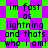 Pixelated text reads 'im fast as lightning and thats who i am!' on a green-and-purple checkered background with visible pixelation.