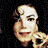 A 4-frame contact sheet of a pixelated animation featuring Michael Jackson with varying expressions and props across frames, including a mask, necklace, and text elements.