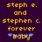 Yellow pixelated text on dark purple background with blue star symbols flanking 'Baby' in the bottom