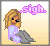 Pixel art of a blonde woman in purple pajamas sitting with knees drawn up, holding a gray blanket, and exhaling a pink 'sigh' text bubble.