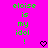 Bright pink background with green pixelated text reading 'eloise is my idol!' and a black heart symbol below the text.