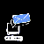 A static image of a white computer monitor with blue envelopes floating above it against a black background.
