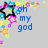 Pixelated icon with blue text reading 'oh my god' and 'its', surrounded by colorful star shapes on a light gray background.