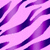 Purple and pink zebra-stripe pattern with diagonal bands transitioning between light purple, medium purple, and dark purple hues on a solid gray background.