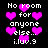 Pixelated text and pink hearts on black background with repeated 'No room for anyone else... i.luv.9' phrases.