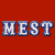 Animated contact sheet of a person with light brown hair in various poses against red and dark backgrounds, featuring repeated "MEST" text overlay across frames.