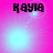 A pink background with four showing the name 'Каула' in black Cyrillic text above a light blue circular glow that shifts position across frames